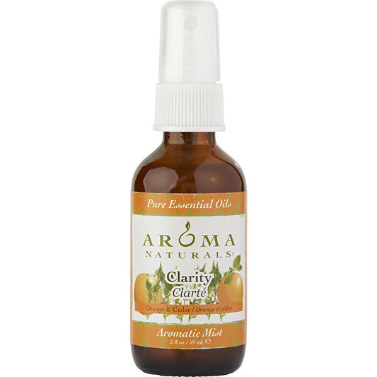 Aroma Naturals Clarity Aromatherapy Aromatic Mist Spray The Essential Oil Of Orange And Cedar Is Rejuvinating And Reduces Anxiety 60ml/2oz