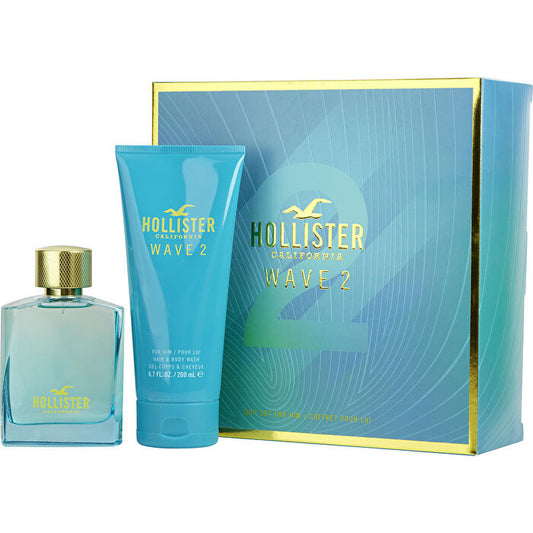 Hollister Wave 2 Eau De Toilette Spray 100ml/3.4oz & Hair And Body Wash 200ml/6.7oz