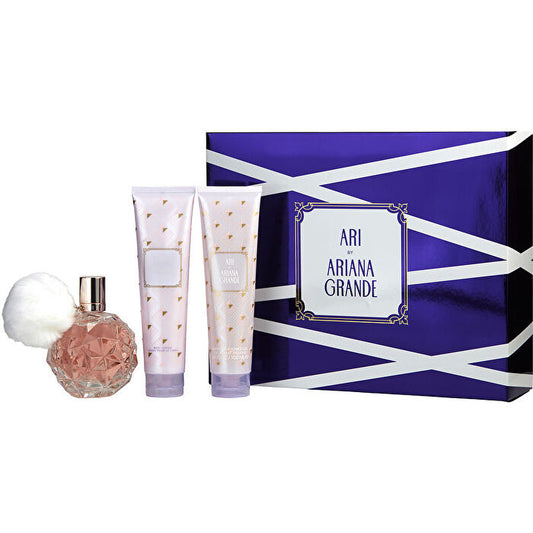 Ariana Grande Ari By Ariana Grande Eau De Parfum Spray & Body Lotion & Bath And Shower Gel 90ml/3.4oz