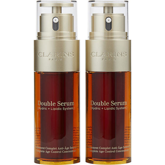 Clarins Travel Set: 2x Double Serum Complete Age Control Concentrate 50ml/1.7oz 2 Pcs