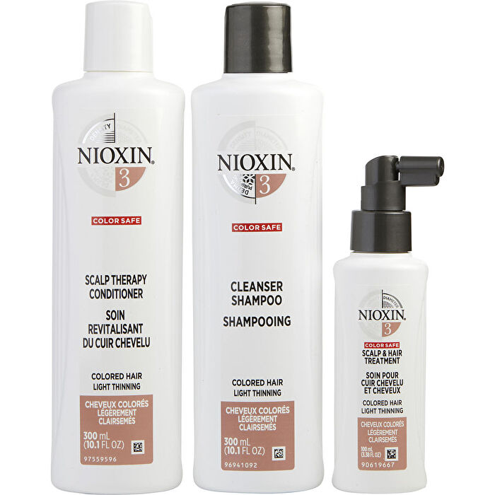 Nioxin Set-3 Piece Maintenance Kit System 3 With Cleanser 300ml/10.1oz & Scalp Therapy 300ml/10.1oz & Scalp Treatment 90ml/3.38oz (packaging May Vary)