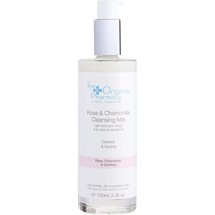 The Organic Pharmacy Rose & Chamomile Cleansing Milk - For Sensitive Skin 100ml/3.4oz