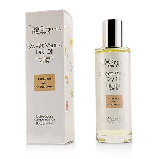 The Organic Pharmacy Sweet Vanilla Dry Oil - Multi-use For Face Body & Hair 100ml/3.4oz