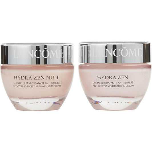 Lancome Hydra Zen Moisturising Partners Set: Anti-stress Moisturising Cream 50ml/1.7oz & Anti-stress Moisturising Night Cream 50ml/1.7oz - All Skin Types 2pcs
