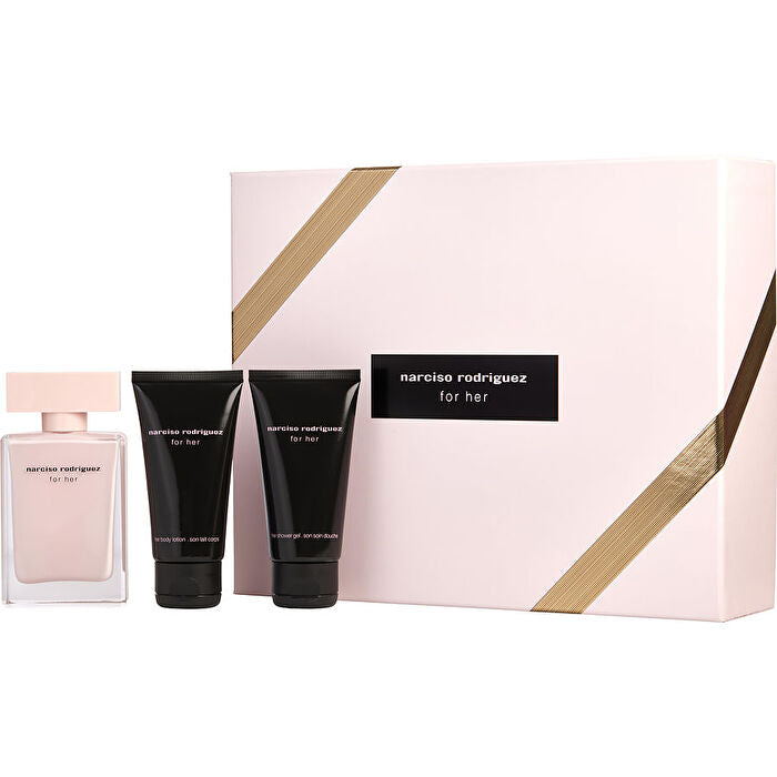 Narciso Rodriguez Eau De Parfum Spray & Body Lotion & Shower Gel 50ml/1.6oz
