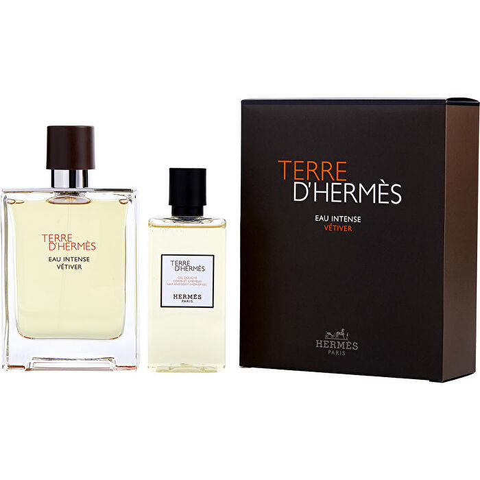 Hermes Terre D'hermes Eau Intense Vetiver Eau De Parfum Spray 100ml/3.3oz & Shower Gel 80ml/2.7oz