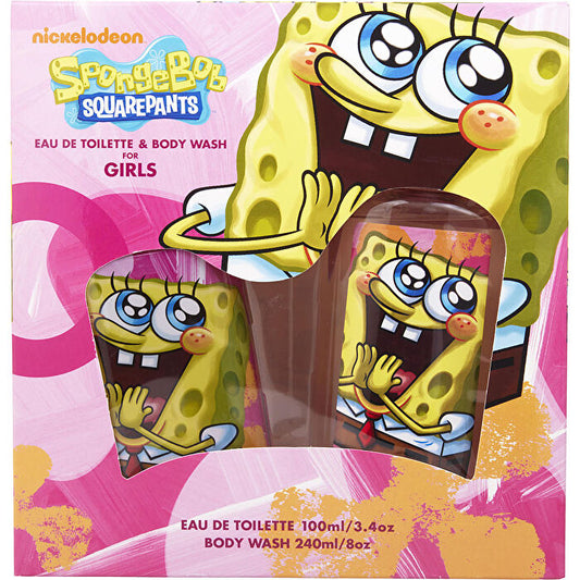 Nickelodeon Spongebob Squarepants Eau De Toilette Spray 90ml/3.4oz & Body Wash 240ml/8oz