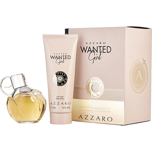 Azzaro Wanted Girl Eau De Parfum 80ml/2.7oz & Body Lotion 100ml/3.3oz