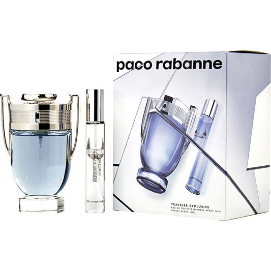 Paco Rabanne Invictus Eau De Toilette Spray 90ml/3.4oz & Eau De Toilette Travel Spray 0.68oz (travel Offer)