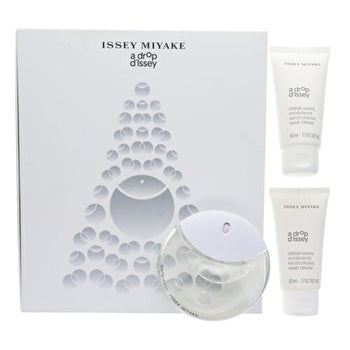 Issey Miyake A Drop D'issey Eau De Parfum Spray 30ml/1.7oz & Hand Cream 30ml/1.7oz X2