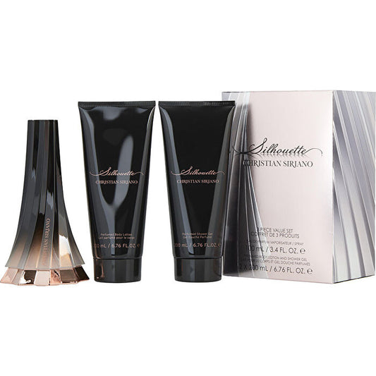 Christian Siriano Silhouette Set -eau De Parfum Spray 90ml/3.4oz & Body Lotion 180ml/6.7oz & Shower Gel 180ml/6.7oz