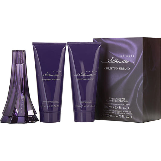 Christian Siriano Intimate Silhouette Set -eau De Parfum Spray 90ml/3.4oz & Body Lotion 180ml/6.7oz & Shower Gel 180ml/6.7oz