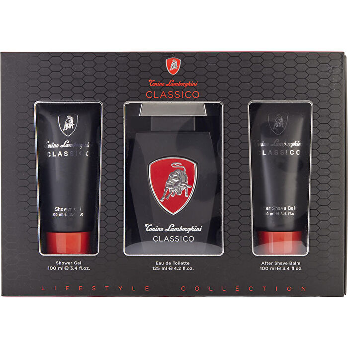 Tonino Lamborghini Lamborghini Classico Eau De Toilette Spray 125ml/4.2oz & Aftershave Balm 100ml/3.4oz & Shower Gel 100ml/3.4oz