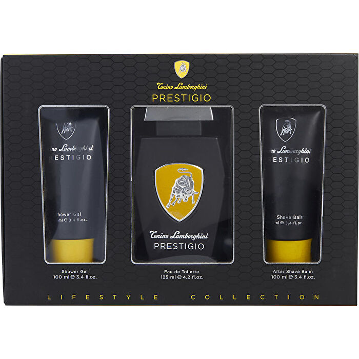 Tonino Lamborghini Lamborghini Prestigio Eau De Toilette Spray 125ml/4.2oz & Aftershave Balm 100ml/3.4oz & Shower Gel 100ml/3.4oz