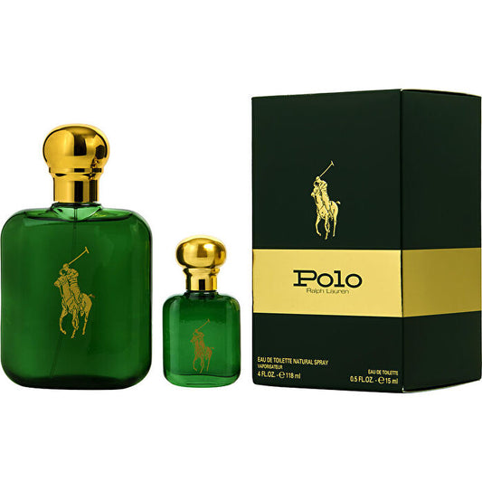 Ralph Lauren Polo Eau De Toilette Spray 120ml/4oz & Eau De Toilette 0.5oz
