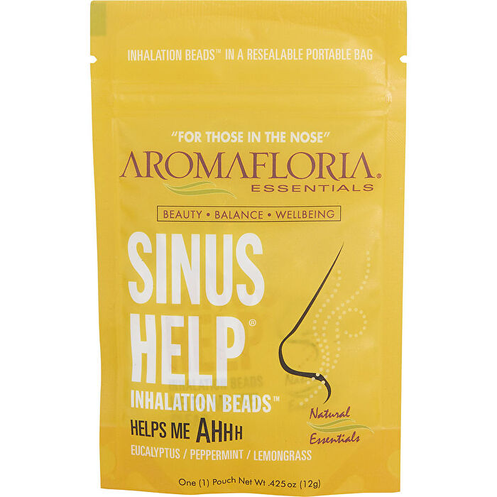 Aromafloria Sinus Help Inhalation Beads Blend Of Eucalyptus Peppermint Lemongrass 0.42oz