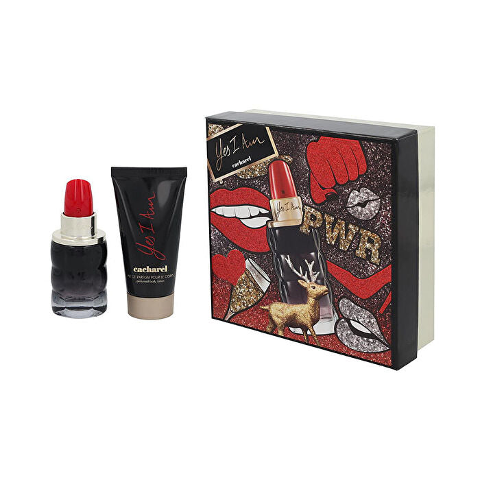 Cacharel Yes I Am Eau De Parfum Spray 30ml/1oz & Body Lotion 50ml/1.7oz