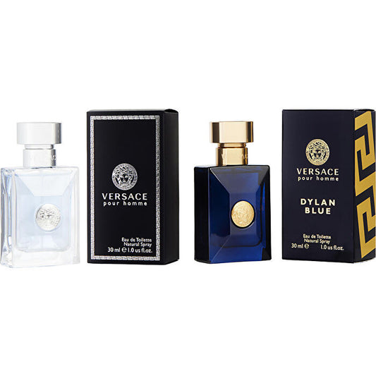 Versace Variety 2 Piece Mens Variety With Versace Pour Homme & Versace Dylan Blue And Both Are Eau De Toilette Spray 30ml/1oz
