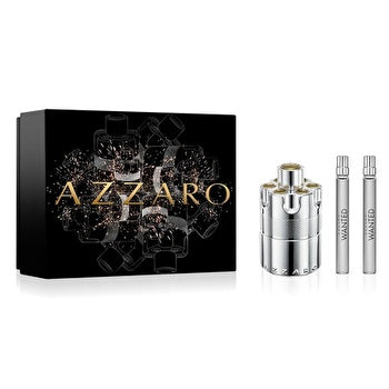 Azzaro Wanted Eau De Parfum Spray 90ml/3.4oz & Eau De Parfum Spray 0.34oz X 2