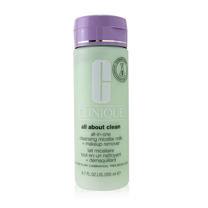 Clinique All About Clean All-in-one Cleansing Micellar Milk & Makeup Remover - Very Dry To Dry Combination 200ml/6.7oz