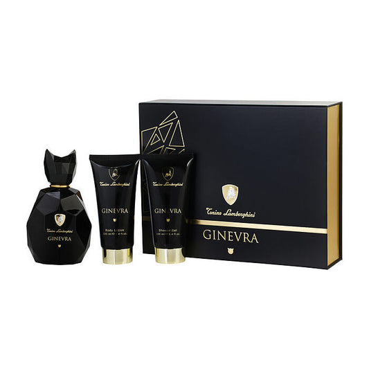 Tonino Lamborghini Lamborghini Ginevra Black Panther Eau De Parfum Spray & Body Lotion & Shower Gel 90ml/3.4oz