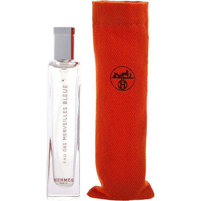 Hermes Eau Des Merveilles Bleue Eau De Toilette Spray In A Pouch 0.5oz