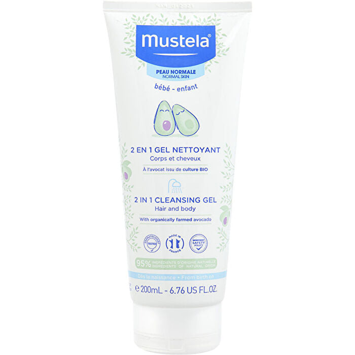 Mustela 2 In 1 Body & Hair Cleansing Gel - For Normal Skin 200ml/6.7oz
