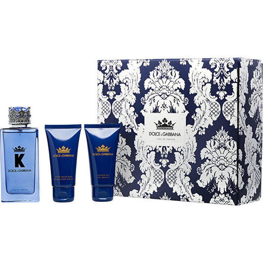 Dolce & Gabbana K Eau De Parfum Spray 90ml/3.4oz & Aftershave Balm 30ml/1.7oz & Shower Gel 30ml/1.7oz