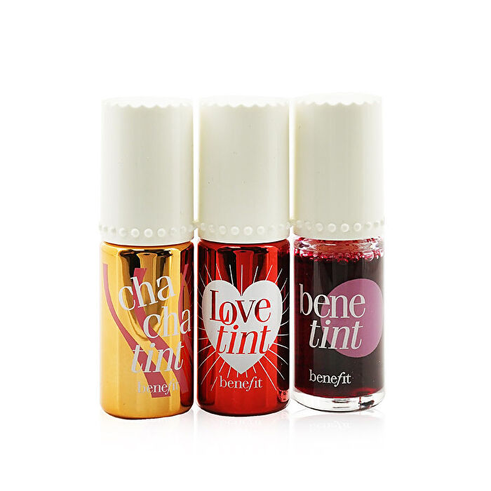 Benefit Lip Tints To Love Set (1x Chachatint 6ml/0.2oz & 1x Lovetint 6ml/0.2oz +1x Benetint 6ml) --3x6ml/0.2oz