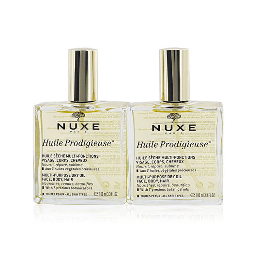 Nuxe Travel With Nuxe Huile Prodigieuse Multi Usage Dry Oil Duo Set: 2x Dry Oil 2x 100ml/3.4oz