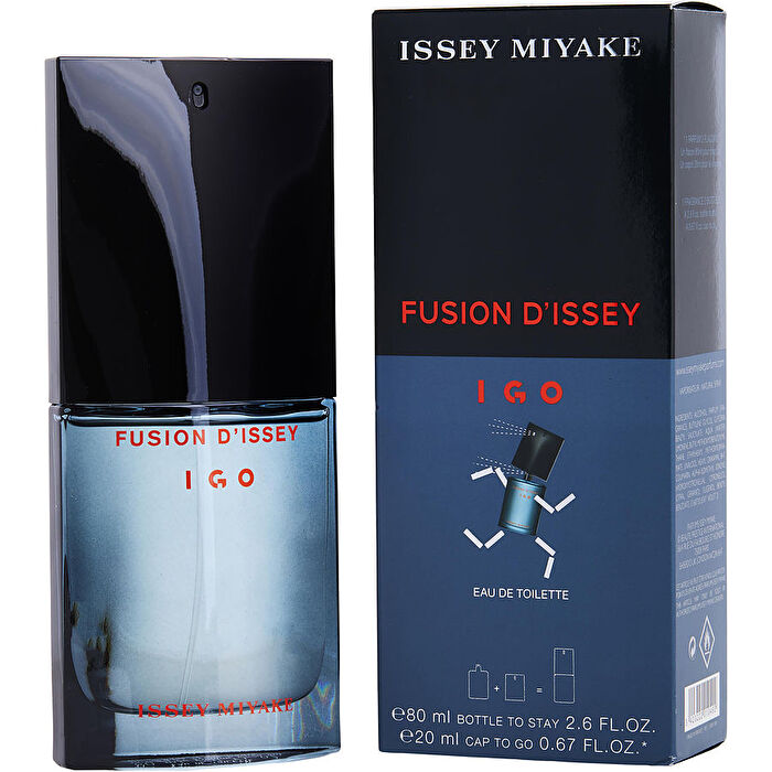Issey Miyake Fusion D'issey Eau De Toilette Spray 60ml/2.7oz & I Go Cap For Eau De Toilette Spray 0.68oz