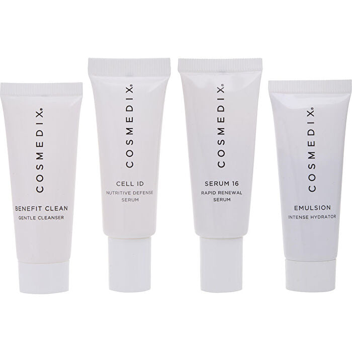 Cosmedix Age-defying Skin 4-piece Essentials Kit: Benefit Clean & Cell Id & Serum 16 & Emulsion 15ml/0.5oz