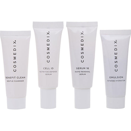 Cosmedix Age-defying Skin 4-piece Essentials Kit: Benefit Clean & Cell Id & Serum 16 & Emulsion 15ml/0.5oz
