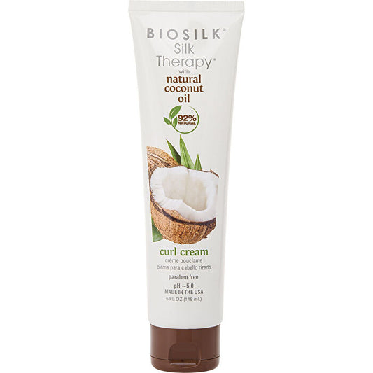 Biosilk Silk Therapy Organic Coconut Oil Curl Cream 150ml/5oz