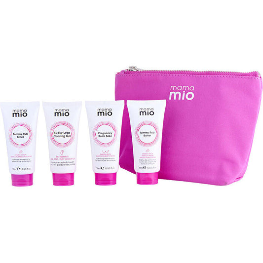 Mama Mio Pregnancy Essentials Kit - Tummy Rub Butter & Lucky Legs Cooling Gel & Boob Tube Bust Cream & Tummy Rub Scrub 30ml/1oz