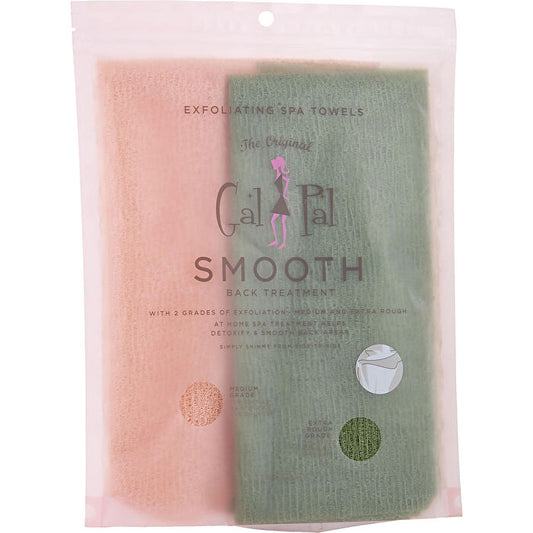 Spa Accessories Spa Sister Twin Exfoliating Spa Towels (green & Orange)