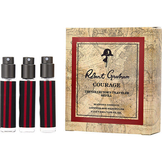 Robert Graham Courage Blended Essence Travel Refill Spray X 3 0.25oz