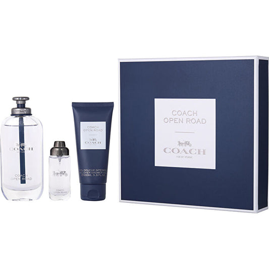 Coach Blue Eau De Toilette Spray 90ml/3.3oz & Shower Gel 90ml/3.3oz & Eau De Toilette Spray 0.5oz