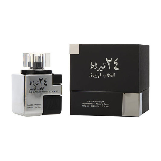 Lattafa 24 Carat White Gold Eau De Parfum Spray 90ml/3.4oz