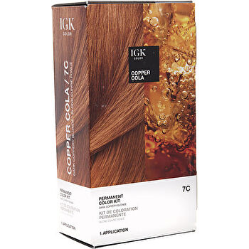 Igk Permanent Color Kit - Copper Cola (coppery Blonde) 7c