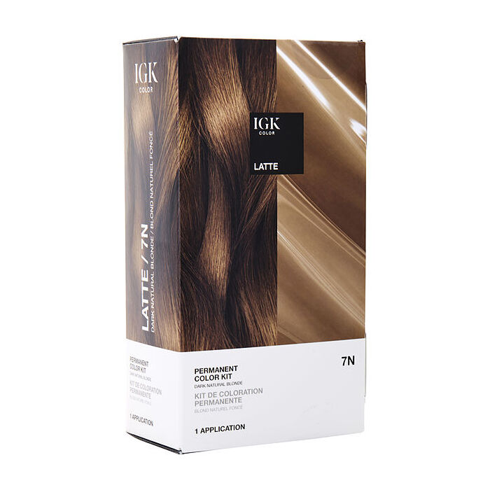 Igk Permanent Color Kit - 7n Latte (natural Blonde)