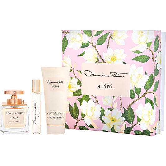 Oscar De La Renta Alibi Eau De Toilette Spray 90ml/3.4oz & Body Lotion 90ml/3.4oz & Eau De Toilette Spray 0.5oz