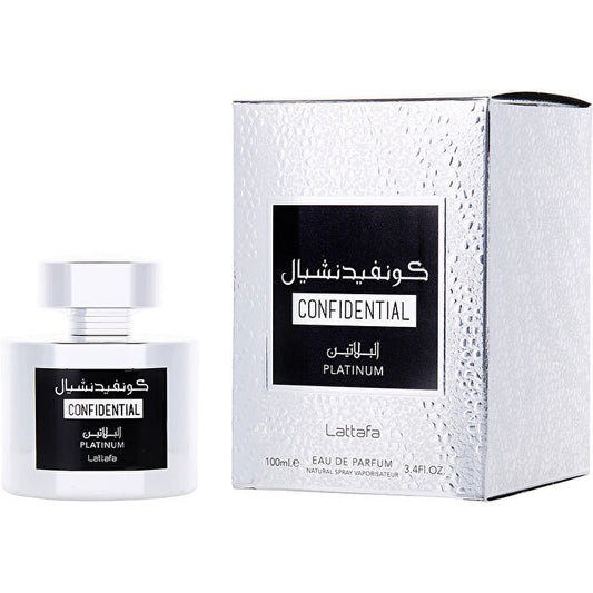 Lattafa Confidential Platinum Eau De Parfum Spray 90ml/3.4oz