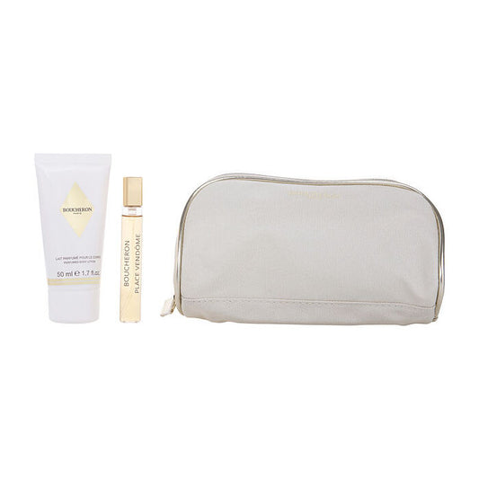 Boucheron Place Vendome Eau De Parfum Spray 0.25oz & Body Cream 30ml/1.7oz & Pouch