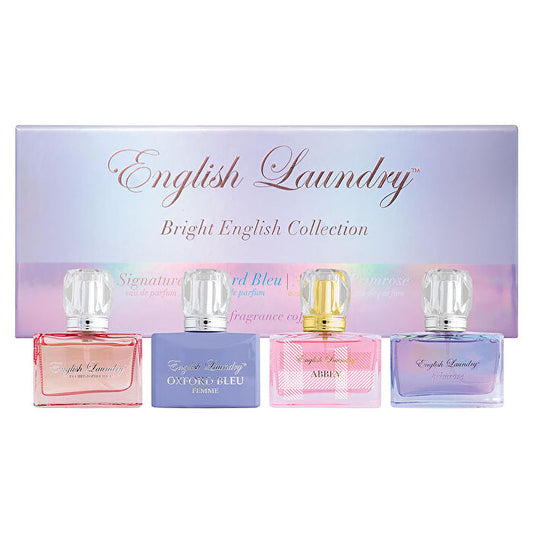 English Laundry Variety 4 Piece Womens Variety With Signature & Oxforx Bleu & Abbey & Primrose And All Are Eau De Parum 0.68oz