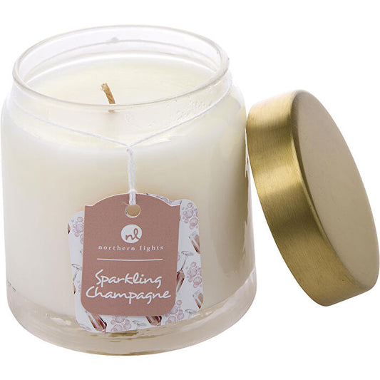 Northern Lights Sparkling Champagne Scented Soy Glass Candle 300ml/10oz