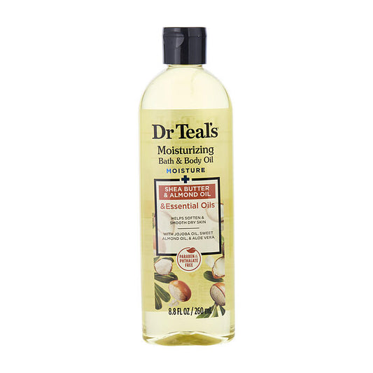 Dr. Teal's Moisturizing Bath & Body Oil - Moisture+ Ultra Rich Shea Butter & Essential Oils 260ml/8.8oz