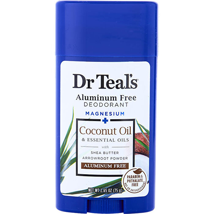 Dr. Teal's Aluminum Free Deodorant - Magnesium+ Coconut Oil & Essential Oils 75g/2.6oz