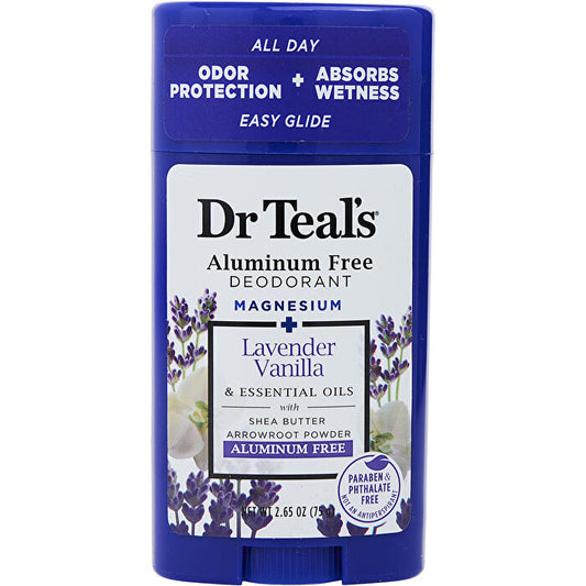 Dr. Teal's Aluminum Free Deodorant - Magnesium+ Lavender Vanilla & Essential Oils 75g/2.6oz