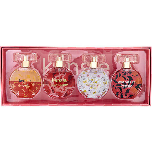 Kensie Variety 4 Pc Women's Coffret With So Pretty & Rosy Bloom & Buttercup Babe & Zest For Life And All Are Eau De Parfum Spray 0.68oz